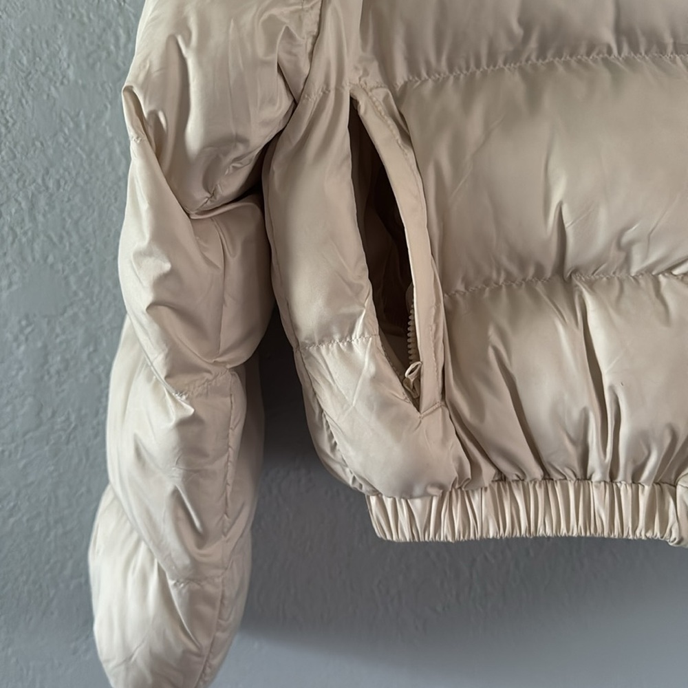 Cream Puffer Jacket - Picture 5 of 9